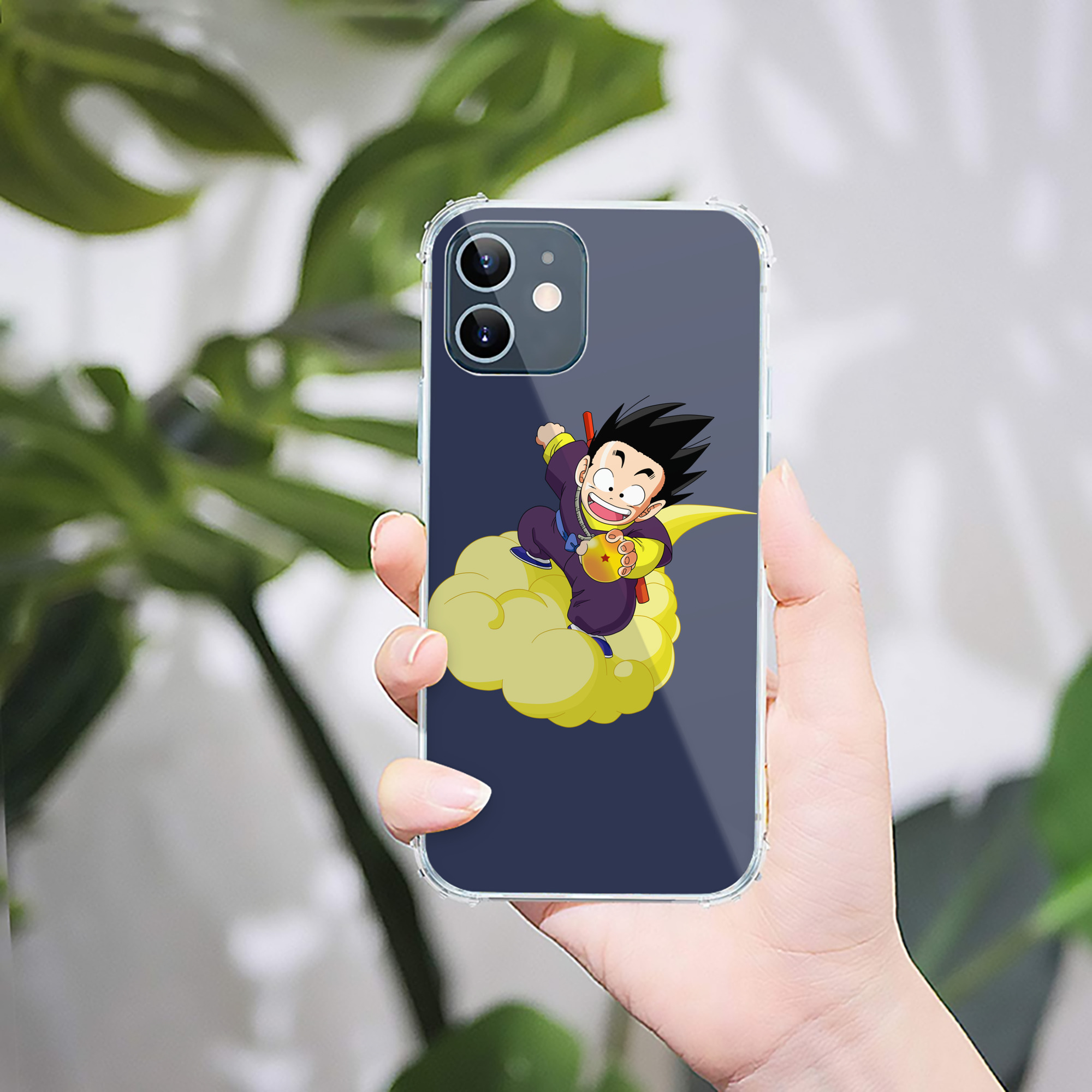 （画像用） ドラゴンボール 孫悟空（そん ごくう）Son Goku カカロット DRAGON BALL Kakarotto 【iPhone 12シリーズ対応】透明スマホケース（クリアソフトケース）